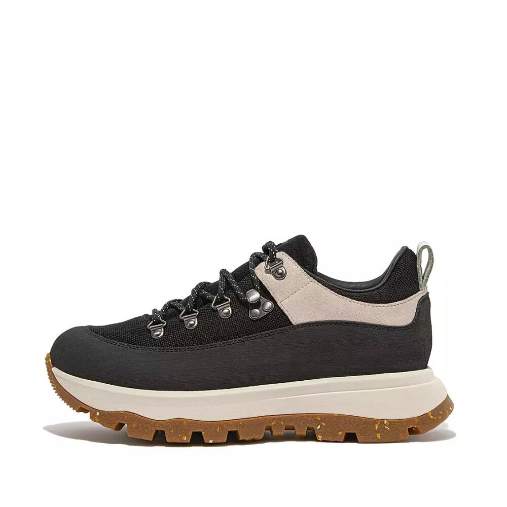 FitFlop NEO-D-HYKER Waterproof Canvas/Suede Walking Sneakers Womens